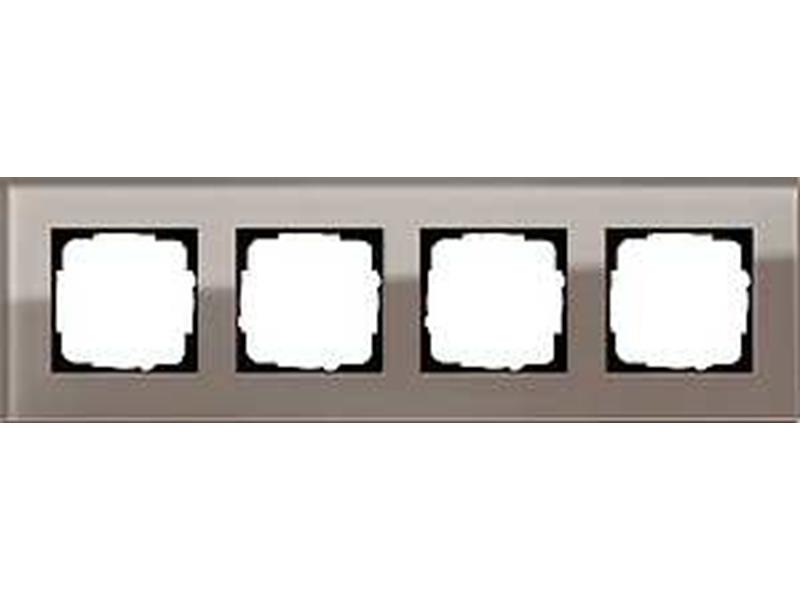 1St. Gira 0214122 Rahmen 4fach Esprit Glas Umbra