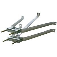 1St. Astro 1005 Wandabstandshalter Paar, feuerverzinkt, 60 mm Aufnahme, 480 mm 710051