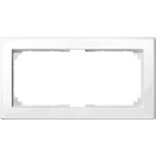 1St. Merten 478819 M-SMART-Rahmen, 2fach ohne Mittelsteg, polarweiß glänzend