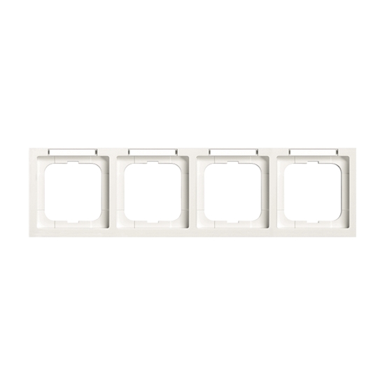 1St. Busch-Jaeger 1734-184 NSK future mit Beschriftungsfeld, 4-fach Rahmen future studioweiß