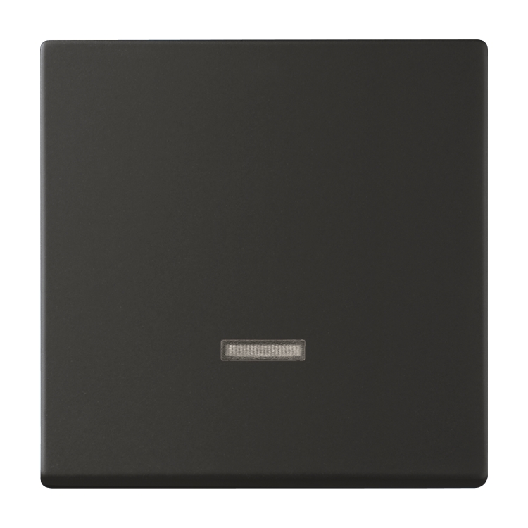 1St. Busch-Jaeger 6543-885-101 Bedienelement, mit Glimmlampe carat schwarz matt