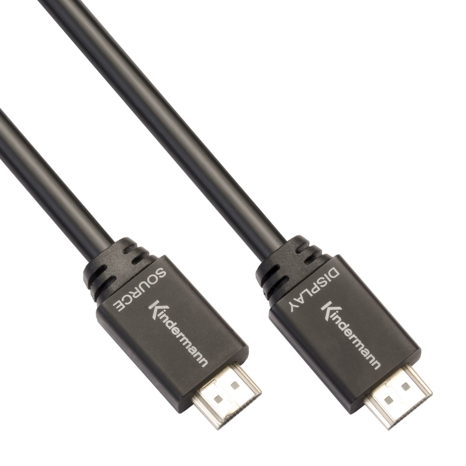 1St. Kindermann HDMI-Kabel aktiv 10m 5809003010 HDMI 2.0 m.Ethernet 4K60Hz 3fach gesch.