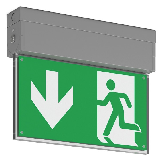 1St. RZB Notleuchte GSUN-S 2W si 652217.004 1/3/8h 24m 4K Wand/Decke m.Scheibe, NFC