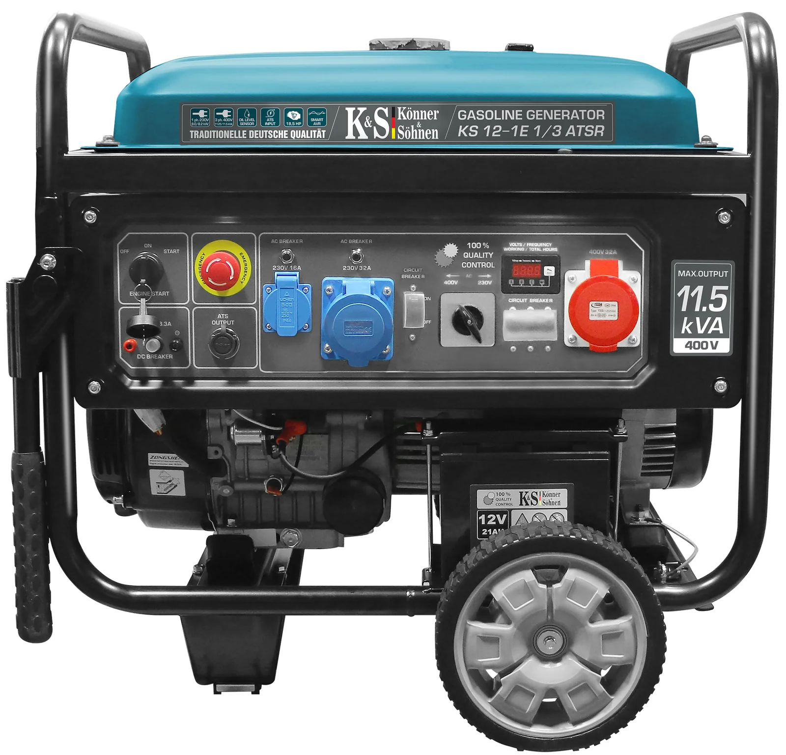 1St. Könner & Söhnen KS12-1E1/3ATSR Benzin-Generator KS 12-1E 1/3 ATSR 1St. Könner & Söhnen KS12-1E1/3ATSR Benzin-Generator KS 12-1E 1/3 ATSR