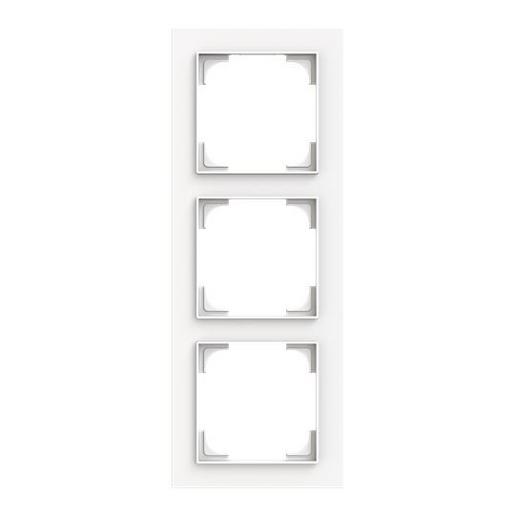 1St. Busch-Jaeger 1723-44M Rahmen 3-fach studioweiss matt