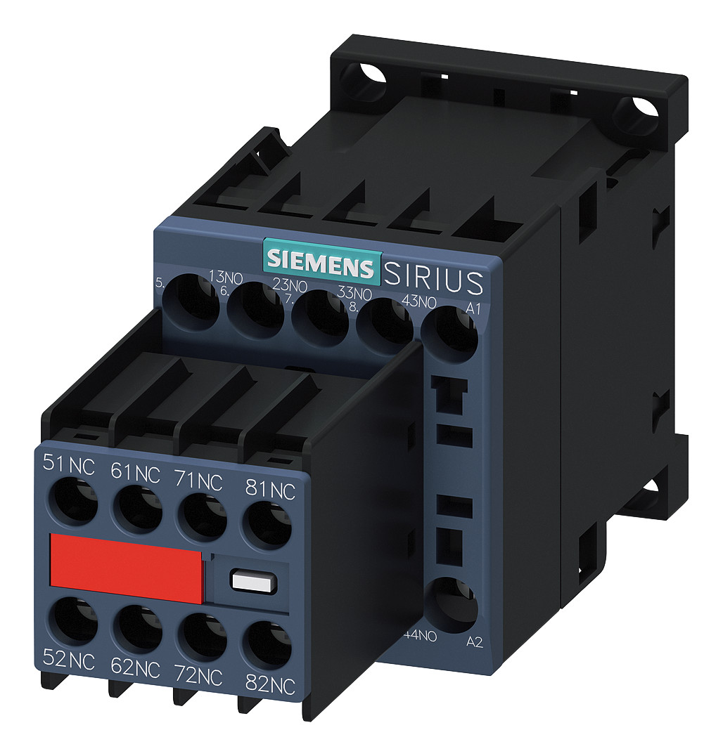 1St. Siemens 3RH2244-1BB40 Hilfsschütz, 4S+4Ö, DC 24V, S00, Schraub