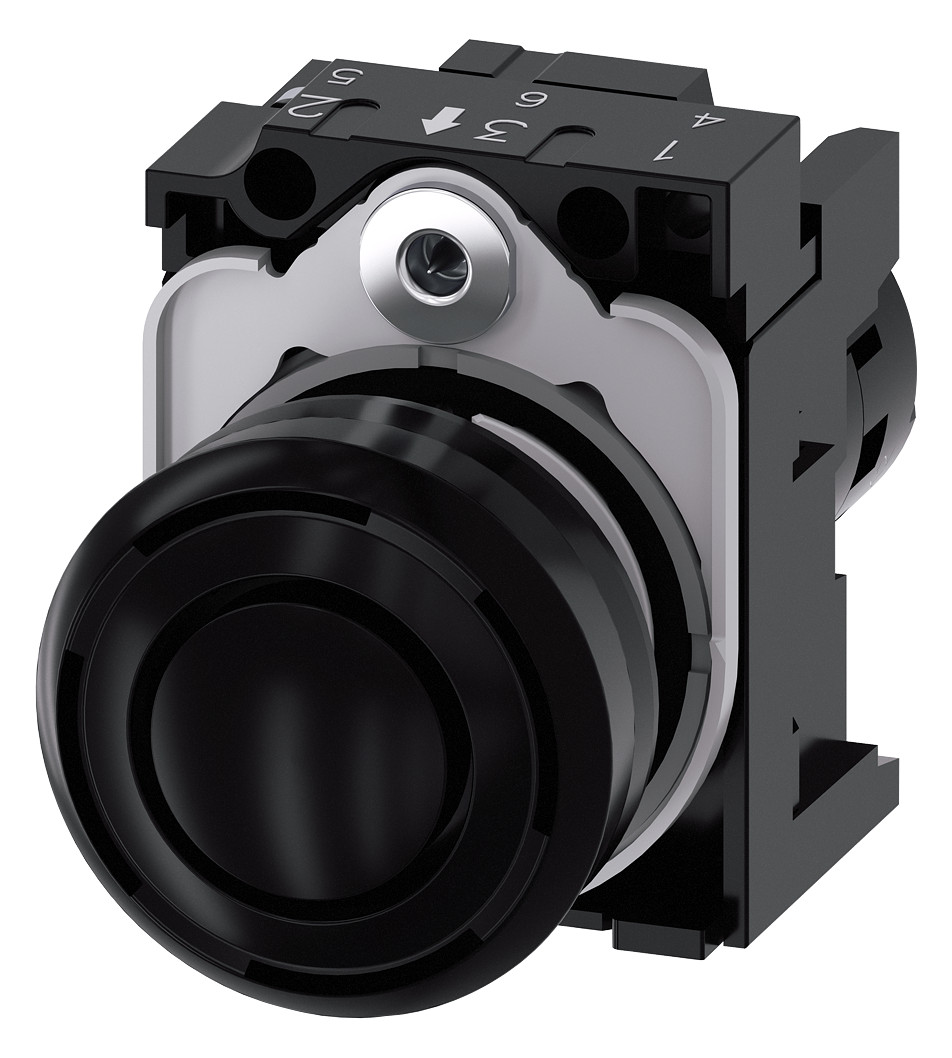 1St. Siemens 3SU1200-6KB10-1AA0 Akustischer Melder, 22mm, rund