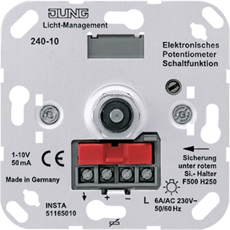 1St. Jung 240-10 Elektronisches Potentiometer z. Regelung 240-10 1St. Jung 240-10 Elektronisches Potentiometer z. Regelung 240-10