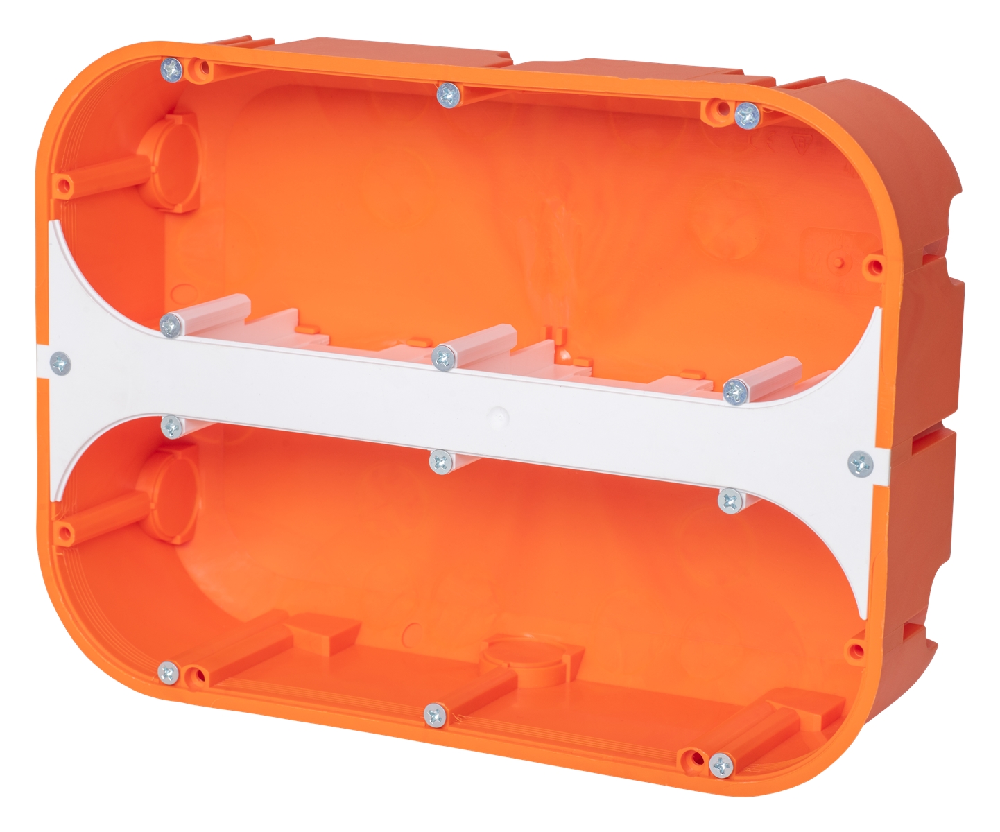 1St. F-Tronic HW60 HW Gerätedose massiv 6-fach, 6x Ø 68mm, t=60mm 7350093