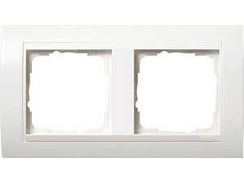 1St. Gira 0212803 Rahmen 2fach für Reinweiß Gira Event Reinweiß
