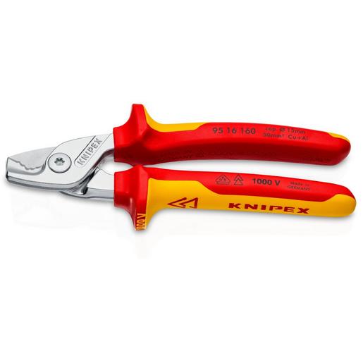 1St. Knipex 95 16 160 VDE Kabelschere StepCut bis 15 mm / 50