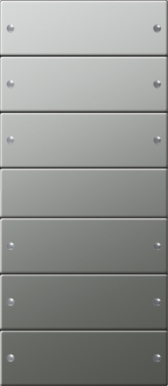 1St. Gira 2136601 Wippenset 6f (3+3) System 55 Edelstahl