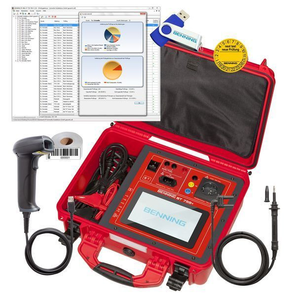 1St. Benning Gerätetester ST755+ Set Artikel Nr. 050333