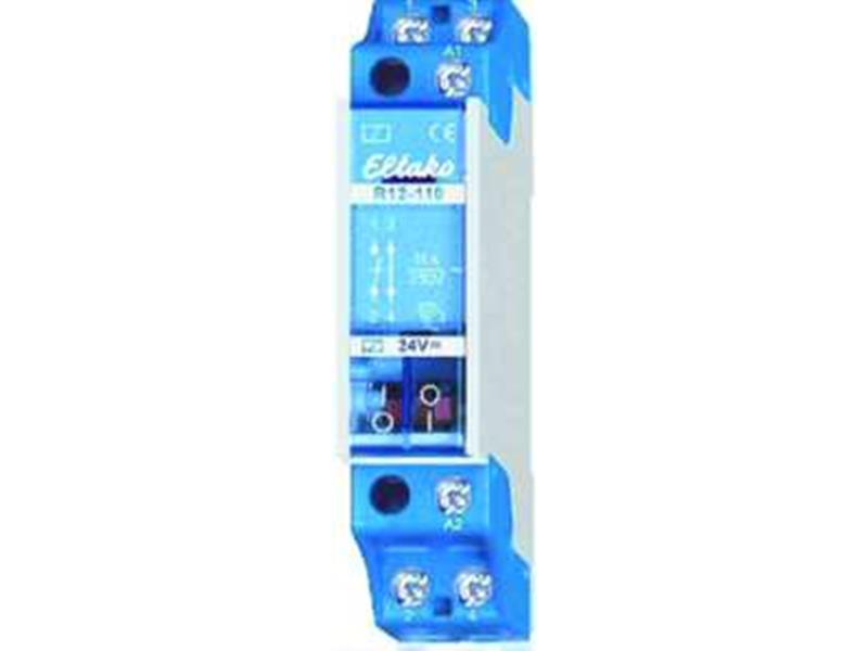 1St. Eltako R12-110-24V DC Schaltrelais 24V DC. 1 Schließer + 1 Öffner 16A/250V AC 22110055
