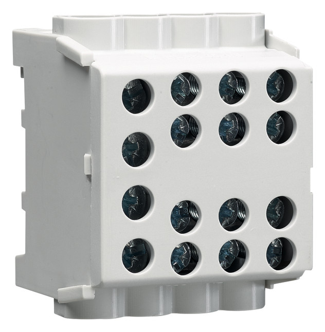 1St. Hager Hauptleitungsabzweigklemme KH35L8 1polig 2x35-6x25mm IP20 Grau