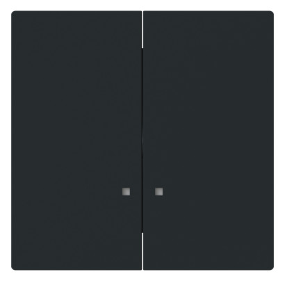 1St. Busch-Jaeger 1785 K-45M Wippe mit kleiner transparenter Kalotte für Schalter/Taster, zweiteilige Wippe schwarz matt - Busch-art linear® schwarz matt 2CKA001751A3308