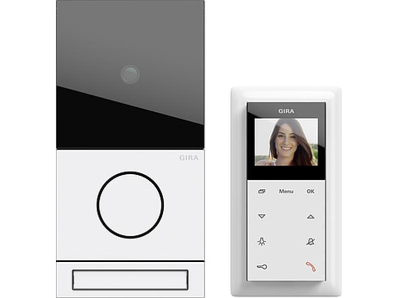 1St. Gira 2416902 EFH-Paket Video System 106 Verkehrsweiß(lack.)