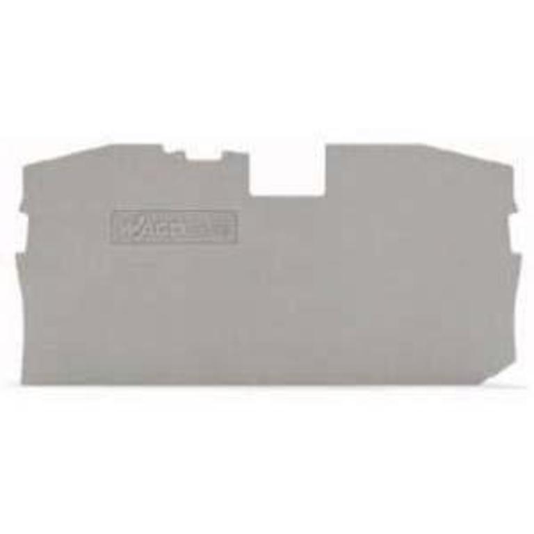 25St. Wago 20161291 Abschluss- und Zwischenplatte 1 mm dick grau 2016-1291