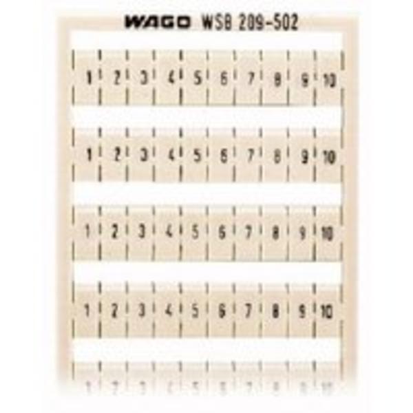 5St. Wago 209-502 WSB-Schnellbezeichnungssystem Aufdruck waagerecht 110 (10x) 209502
