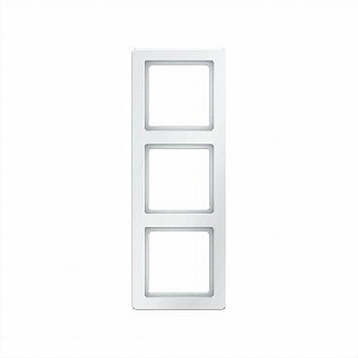 1St. Berker 10136089 Rahmen 3fach Q.1 polarweiß samt