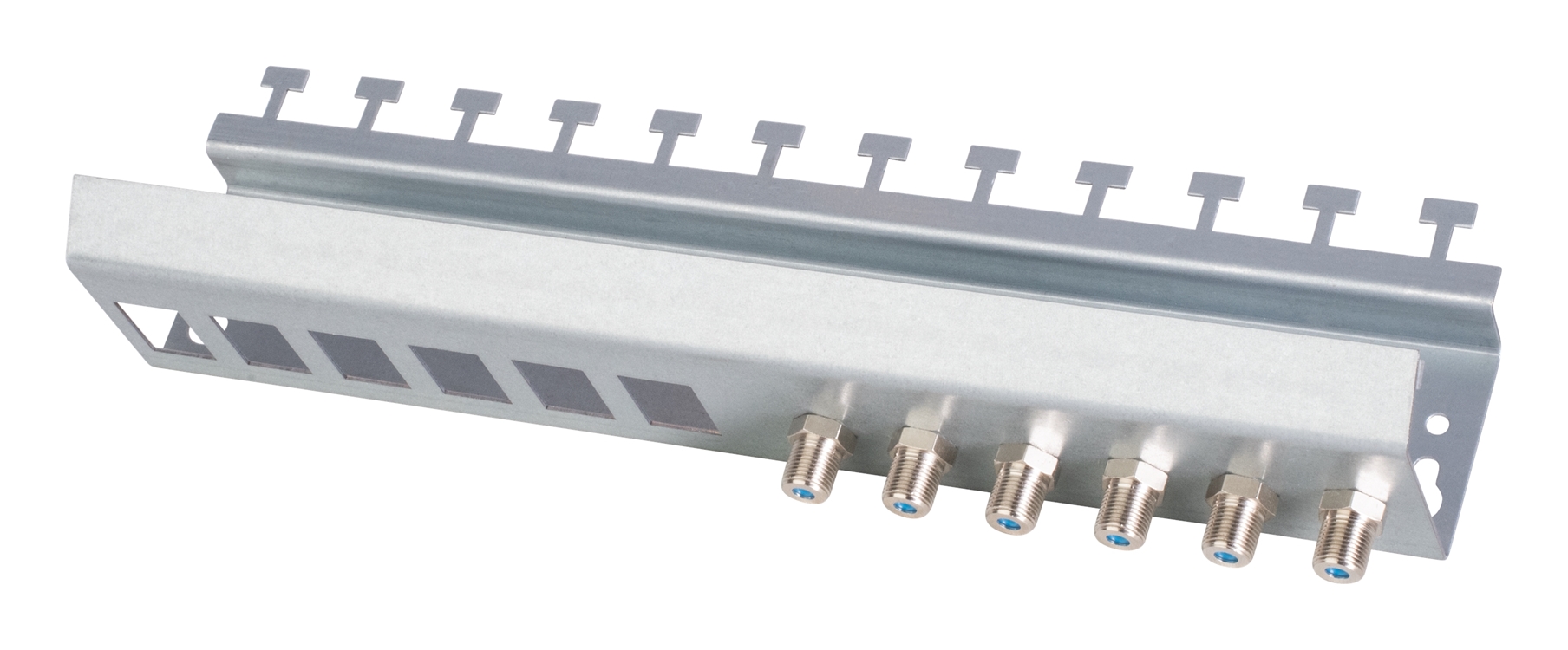 1St. F-Tronic PATCH6+6 Patchfeld 6+6 Keystone/Koax, für Kommunikationsverteiler 7290183