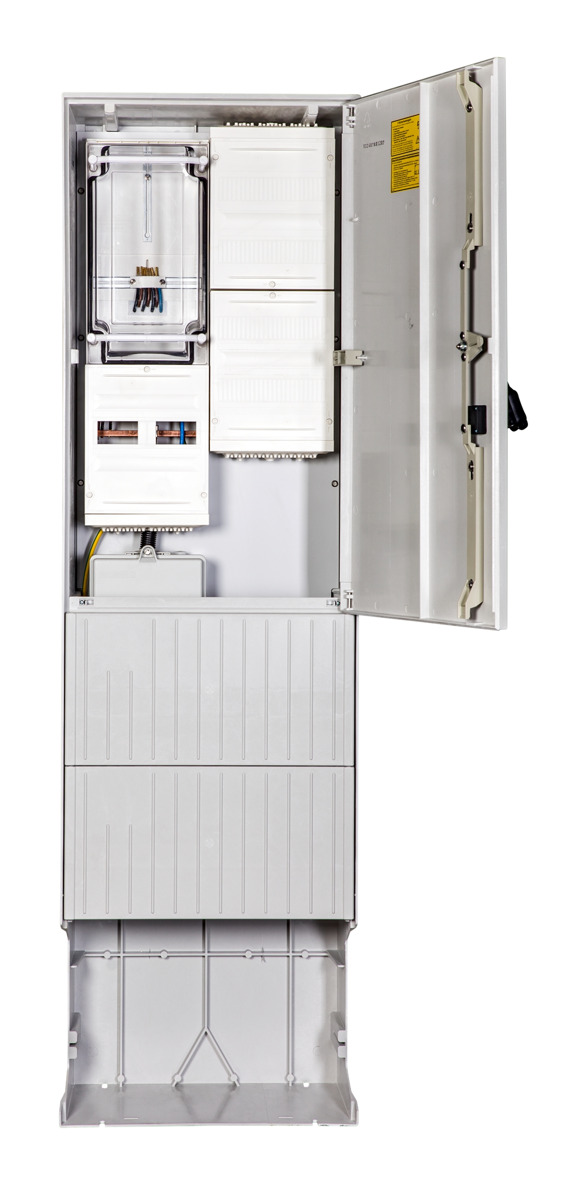 1St. F-Tronic ZSA202-2-ZK-APZ-HAK Zähleranschlusssäule 2-feldrig, H=2010mm, 3.HZ, Haube geschl., ZSA202-2-ZK-APZ-HAK-HG 7160119