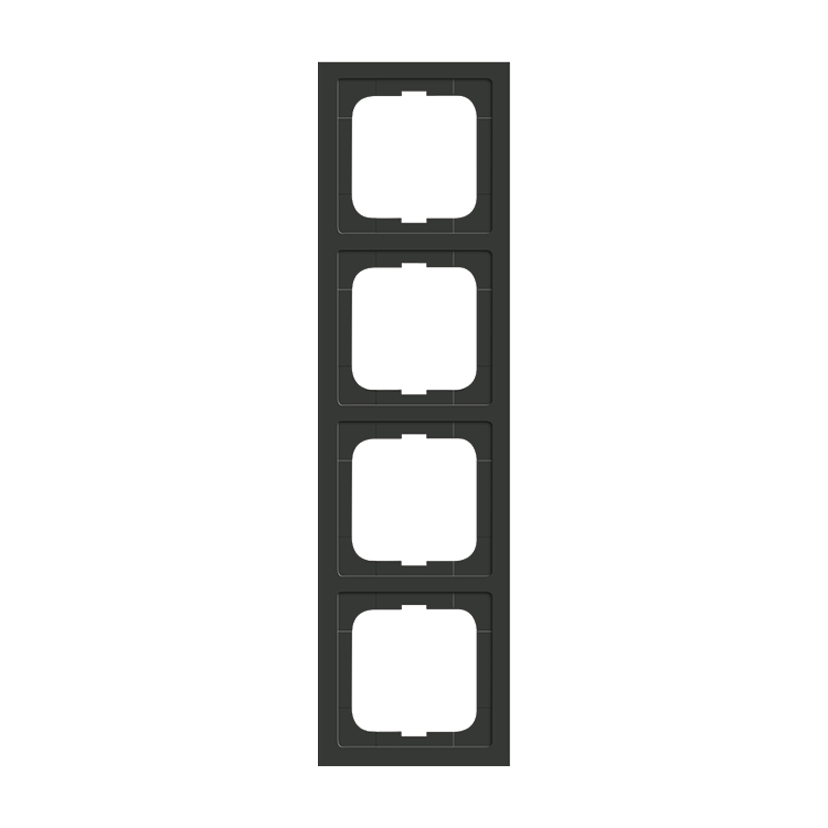 1St. Busch-Jaeger 1724-181K future linear-4-fach Rahmen future linear anthrazit