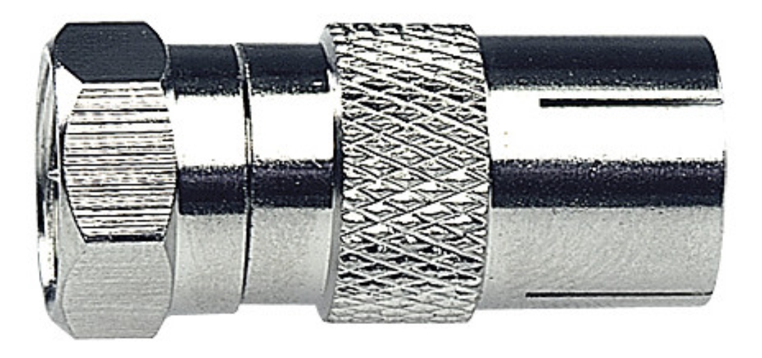 1St. Axing CFA100 Adapter IEC-Buchse auf F-Stecker