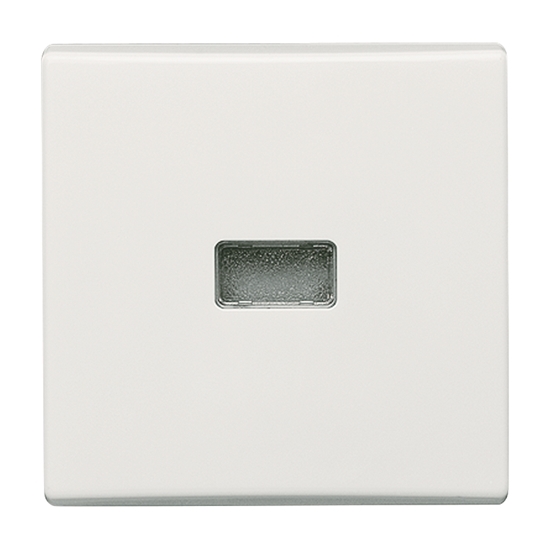 1St. Busch-Jaeger 2107-34 Wippe, mit roter Kalotte Allwetter 44 (IP 44) alpinweiß