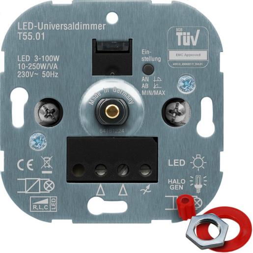 1St. NDIMUNIDR250LED100.0 LED-Universaldimmer, Drehdimmer