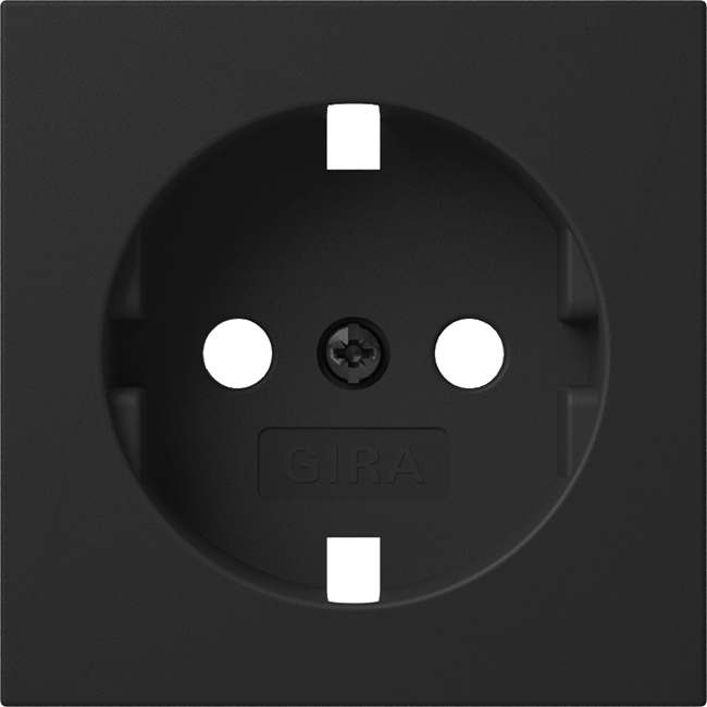1St. Gira 4920005 Abdeckung für Steckdose 16A 250V Schwarz matt