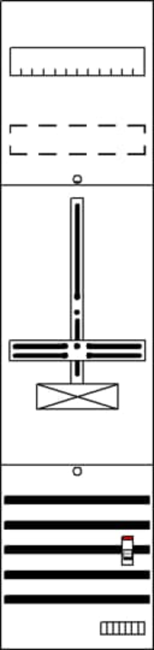 1St. Striebel & John Zählerfeld 7RE 1S DF17AB vorverdr. m.Zählerkreuz