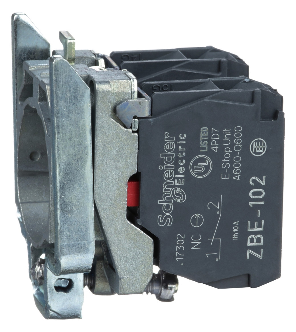 1St. Schneider Electric ZB4BZ104 Hilfsschalterblock f. Drucktaster, Ø 22, 2Ö