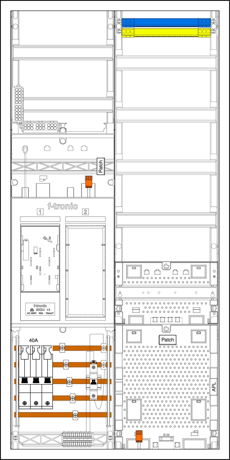 1St. F-Tronic EHZ721APZRFZ40B10 EHZ721APZRFZ40B10, 1 ZP,DS,1 R, 1 VAPZRFZ inkl. APL, SLS 40A, SPVGB10, 2 PPV, 1 PL150 7195146