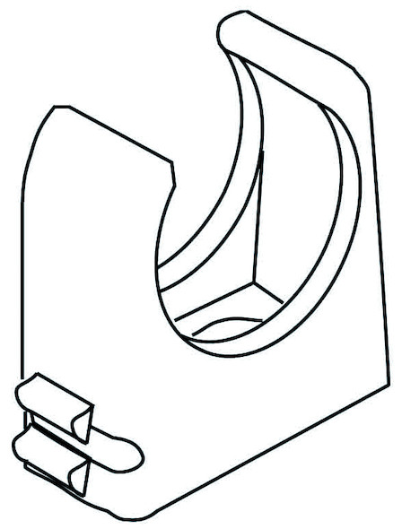 100St. Kleinhuis 796.130 RO-CLIP Rohrabstandschelle für Rohr M20 (20mm)
