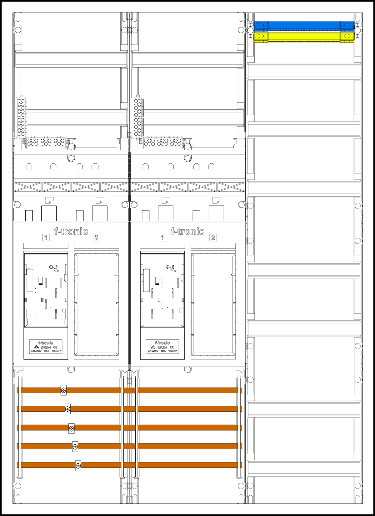 1St. F-Tronic EHZ732V EHZ732V, 2 ZP, 2 R, 1 V 7195005