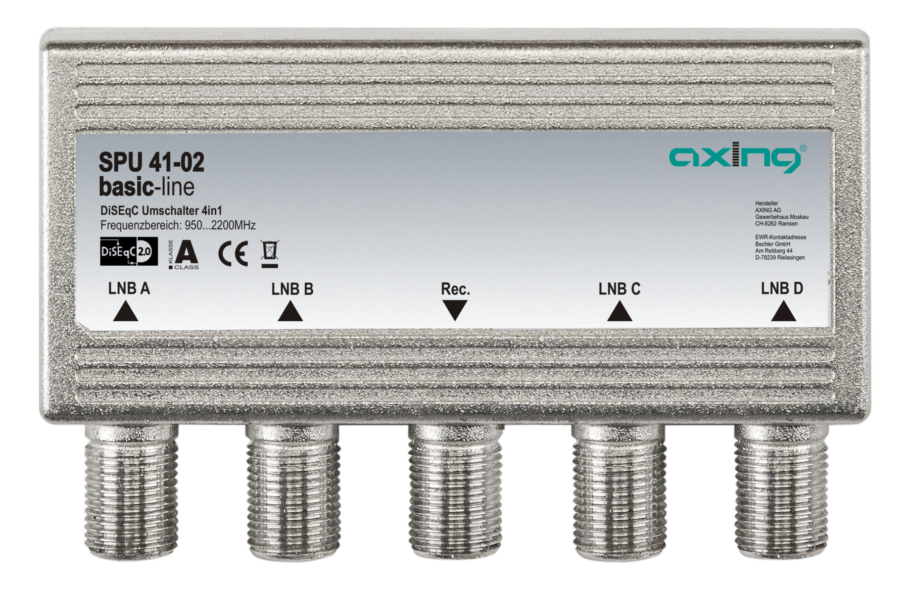 1St. Axing SPU4102 DiSEqC-Umschalter 4/1