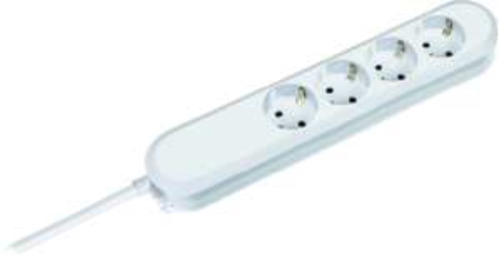 1,5m Bachmann 381.221K Weiss Tischsteckdose smart 4-fach