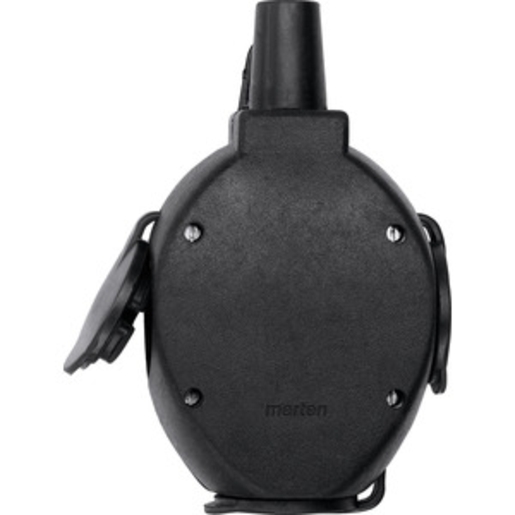 1St. Merten 179851 Vollgummikupplung-Dreifach-Hängekupplung 16 A/250 VAC, schwarz, 179851