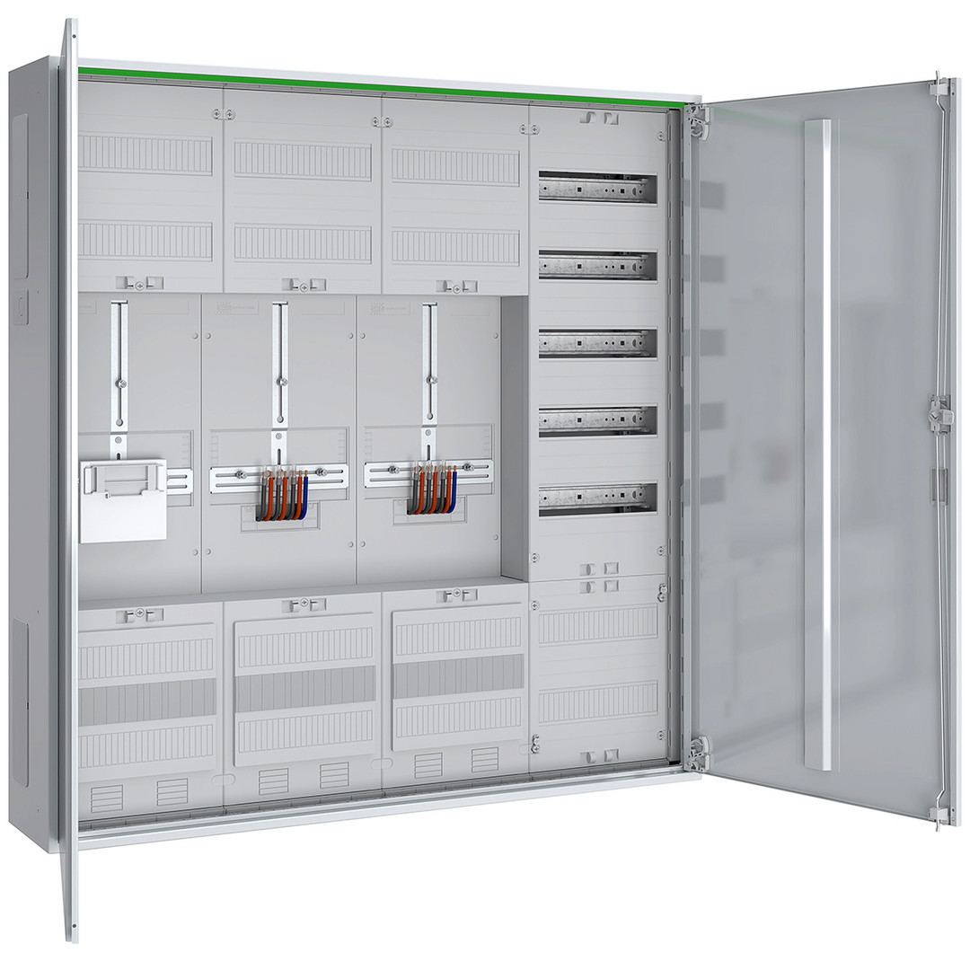 1St. ABN ABNRS407Z0072 Zählerschrank 3Pkt 2Z 1R 1V 1APZ HLAK/Ka