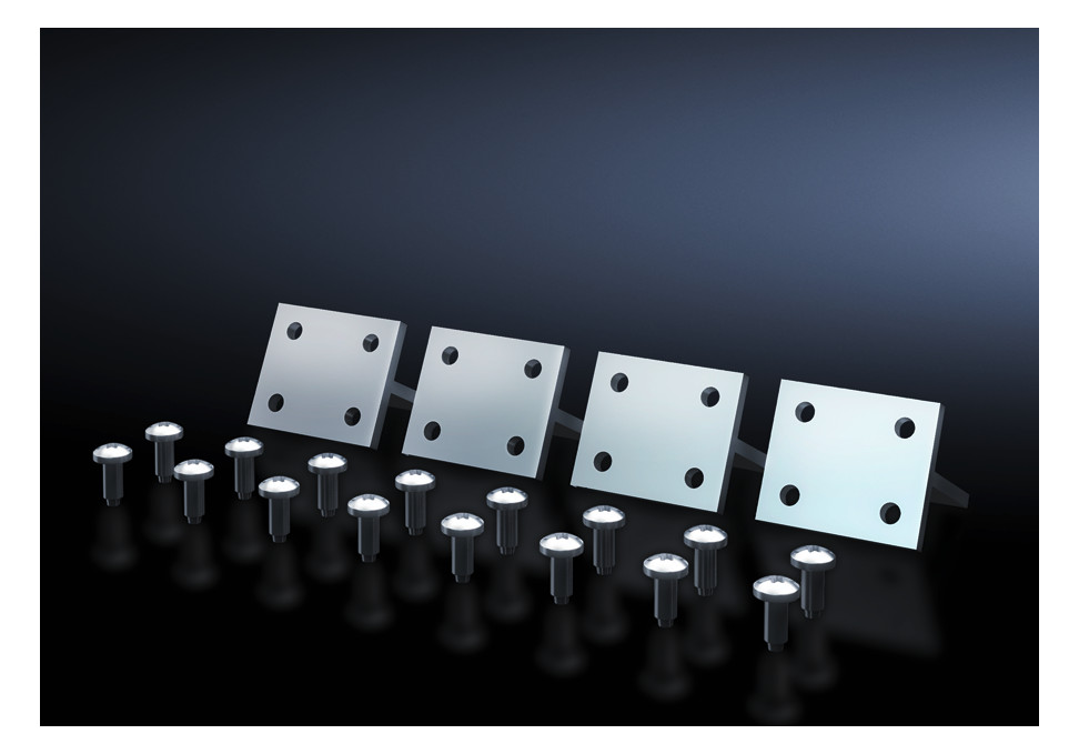 4St. Rittal 9666740 ISV Geräteträgerverbinder, VPE = 4 Stück