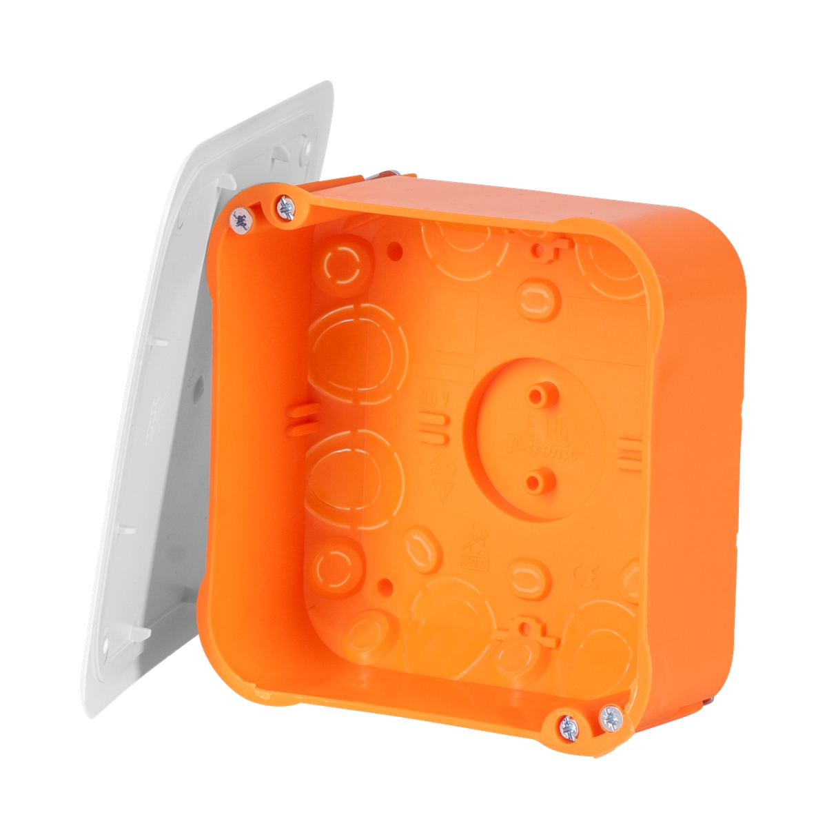 1St. F-Tronic E116 HW Abzweigkasten E116, 104x104mm, inkl. Schraubdeckel 7350033