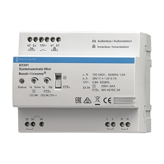 1St. Busch-Jaeger 83301 Systemzentrale Mini Busch-WElcome (2-Draht-System)