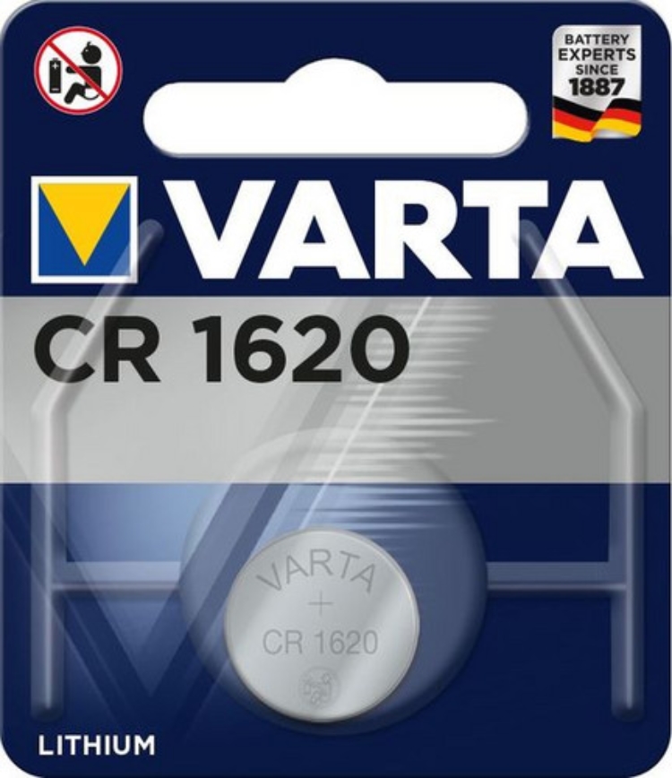 1Pk Varta Electronic Lithium CR1620 3,0V 70mAh 06620101401 *Blister a 1 St.*