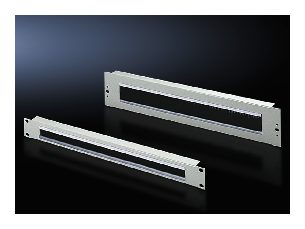 1St. Rittal DK 7140.535 Kabeldurchführungs-Panel 482,6 mm (19 Zoll), Ausbruchhöhe 20 mm, RAL 7 7140535