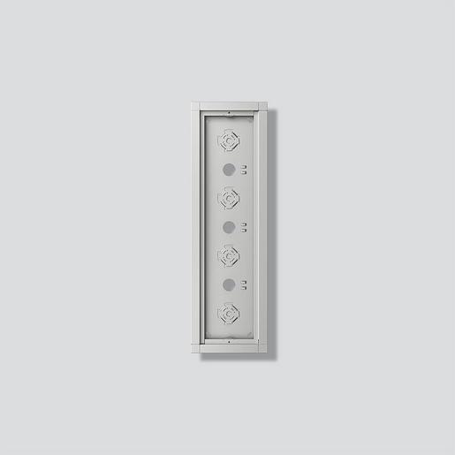 1St. Siedle GA 612-4/1-01 SM Aufputzgehäuse aus Aluminium-Strangpress
