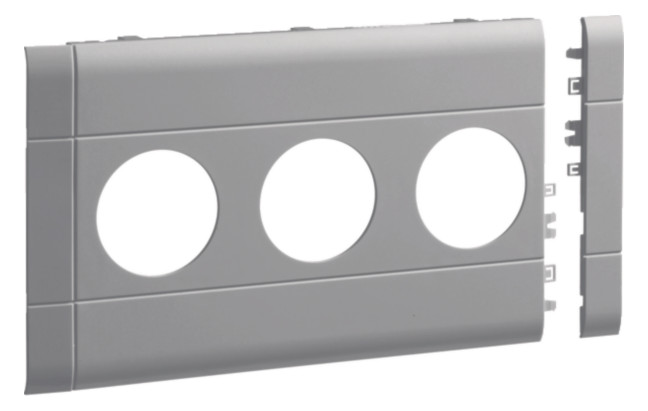 1St. Hager GB12030K7035 Blende 3-fach STD BR 120mm lg