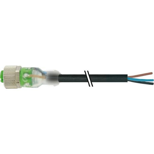 1St. MURRELEK 7000-12261-6330300 M12 Bu. 0 A-kod. freies Ltg-ende LED