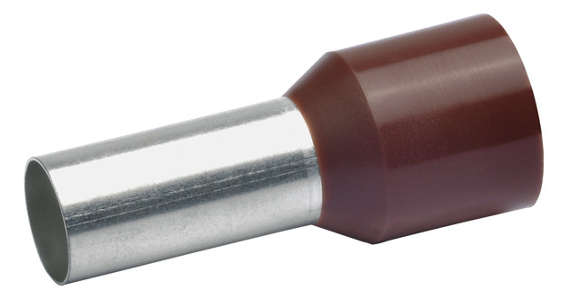 50St. Klauke 178BR Aderendhülsen isoliert DIN 46228 Teil 4, 25 mm², 29 mm Länge