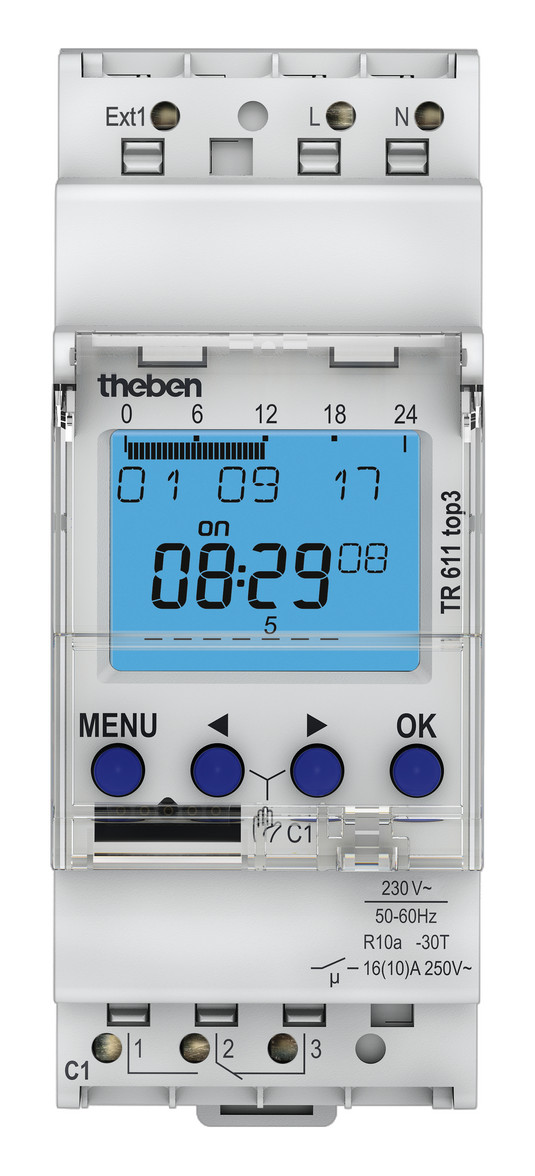 1St. Theben 6110130 Digitale Zeitschaltuhr, Wochenprogramm, 1 Kanal, App-Programmierung möglich TR 611 top3 1St. Theben 6110130 Digitale Zeitschaltuhr, Wochenprogramm, 1 Kanal, App-Programmierung möglich TR 611 top3